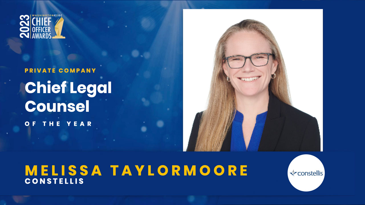 2023 Chief Officer Awards Winner - Chief Legal Counsel - Private - Melissa Taylormoore, Constellis